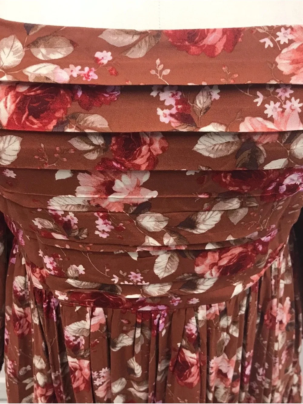 Arula Floral Long Sleeve Mini Dress - Size 14/16